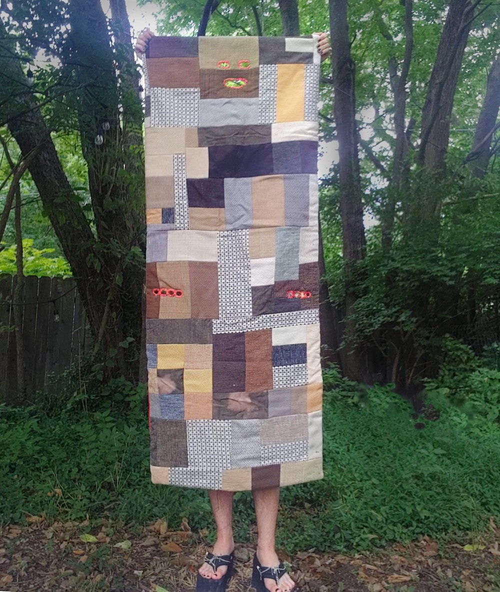 Image of A Frantic Act Of Self Preservation, Fine Art Quilt