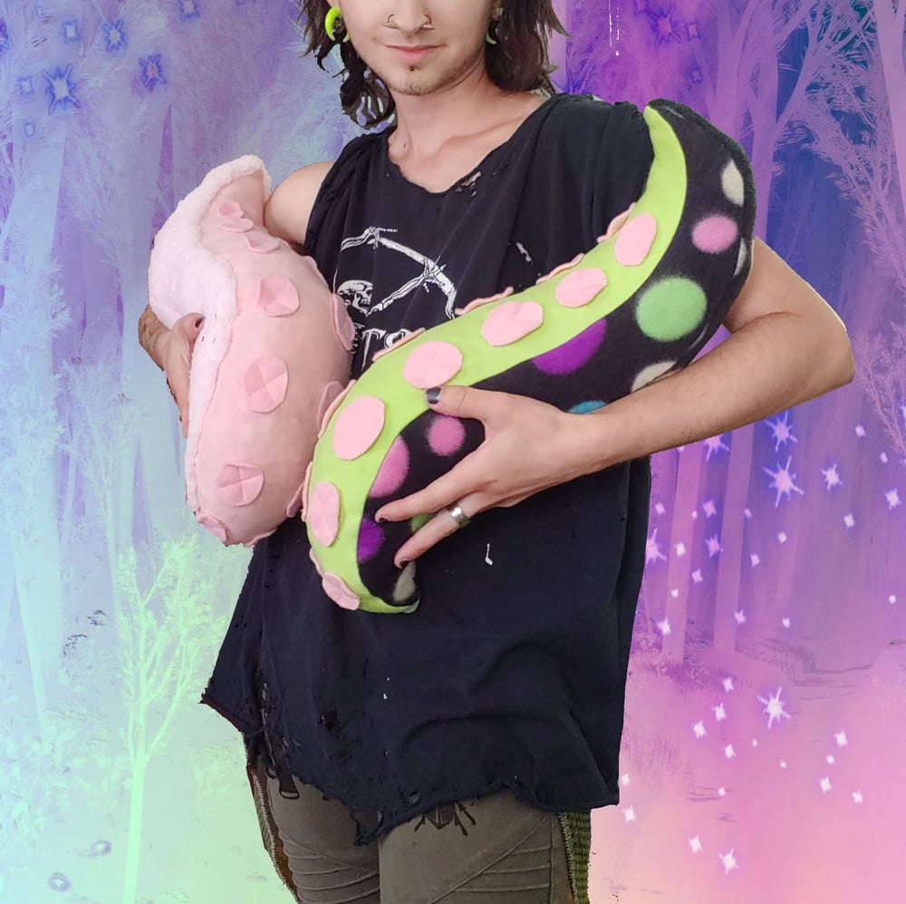 Image of Polka Dot Tentacle Plush (Size Mini)