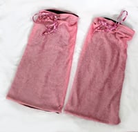 Image 3 of Pink Fuzzy Legwarmers