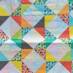 Charming Chevrons Quilt Kit Twin Size - Good Vibes Fabric & Pattern