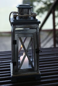 Image 4 of "Lighthouse in the Night" candle lantern.