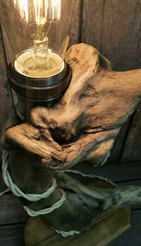 Image 4 of Table lamp made driftwood
