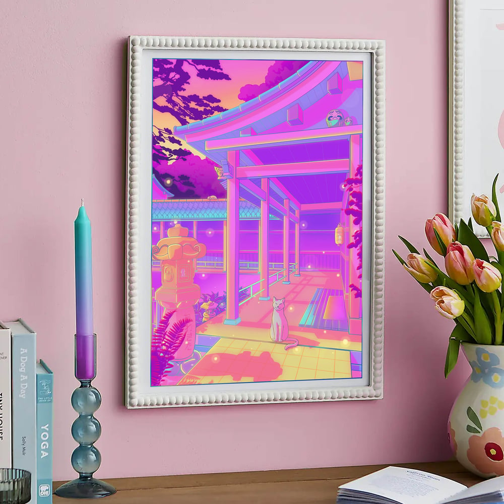 Image of Welcoming Dawn - A3 HOLOGRAPHIC PRINT