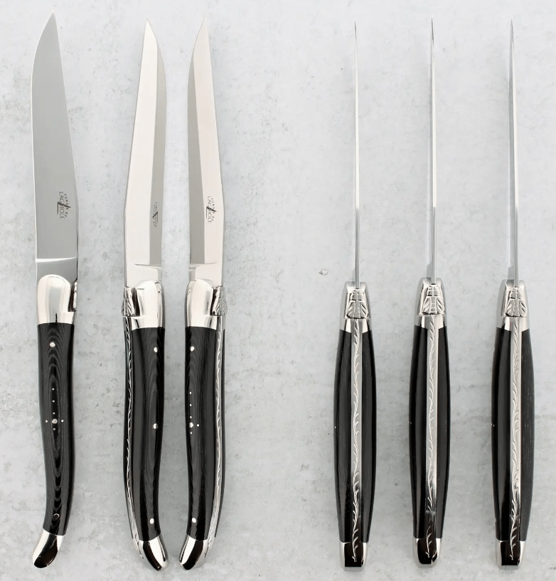 Image of Set of 6 Forge de Laguiole Steak Knives (4 Colors)