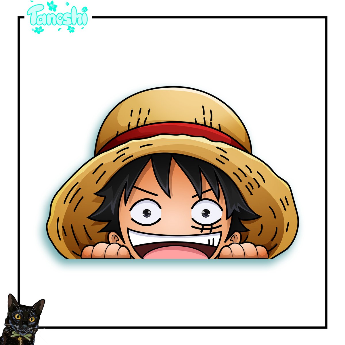 Luffy Chibi Peeker | Tanoshi.USA