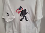 Image of Bigfoot American Flag T-shirt