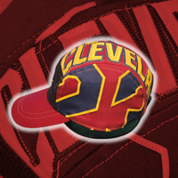 Image 2 of Maroon OG Cleveland Cavaliers/ NIKE 5 panel hat (1/2)