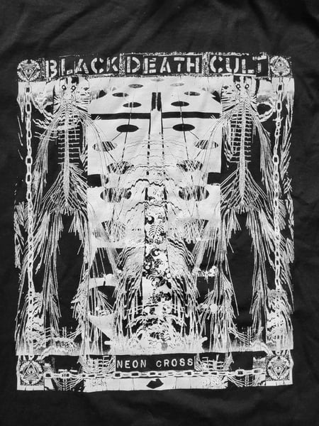 Image of Black Death Cult - Neon Cross T-shirt