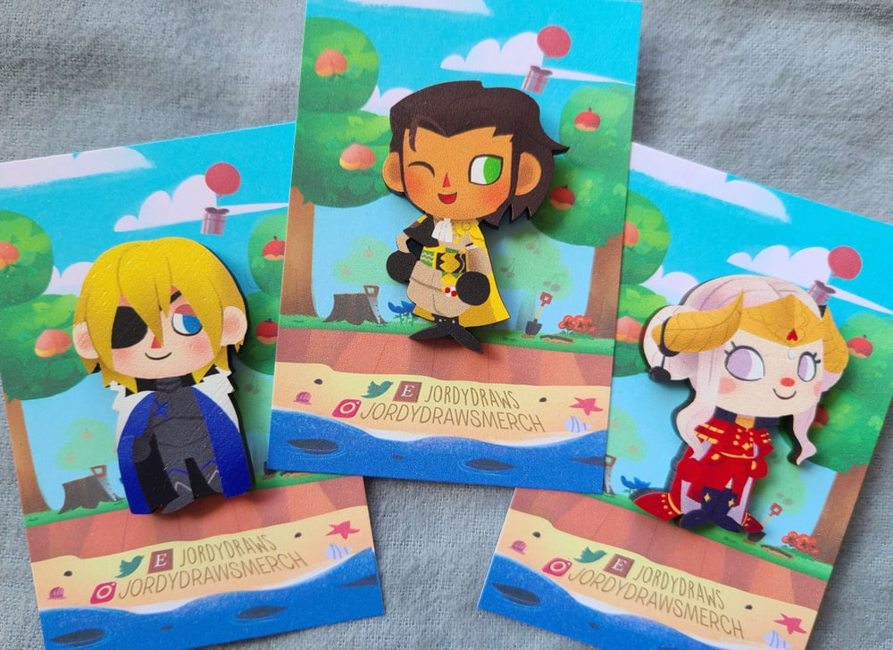 Image of Fire Emblem x Animal Crossing Pins PREORDER