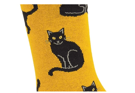 Image of Black Cat Bamboo Socks