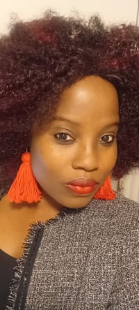 Image 1 of Coral Red Tassel Earrings | Lady Temitope Signature Collection