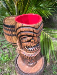 Image 3 of Custom Kapu Ki'i Tiki Mug - Lava Red