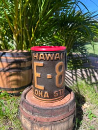 Image 1 of Hawaii License Plate Mug - Lava Red 