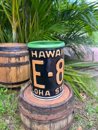 Image 1 of Hawaiian License Plate Mug 7 - Gloss / Jungle Green
