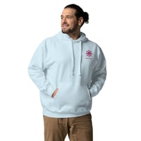 Image 1 of Mark Kaos Blue Embroidery Hoodie