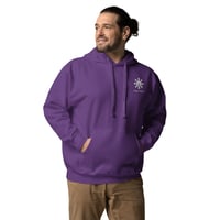 Image 3 of Mark Kaos Purple Embroidery Hoodie
