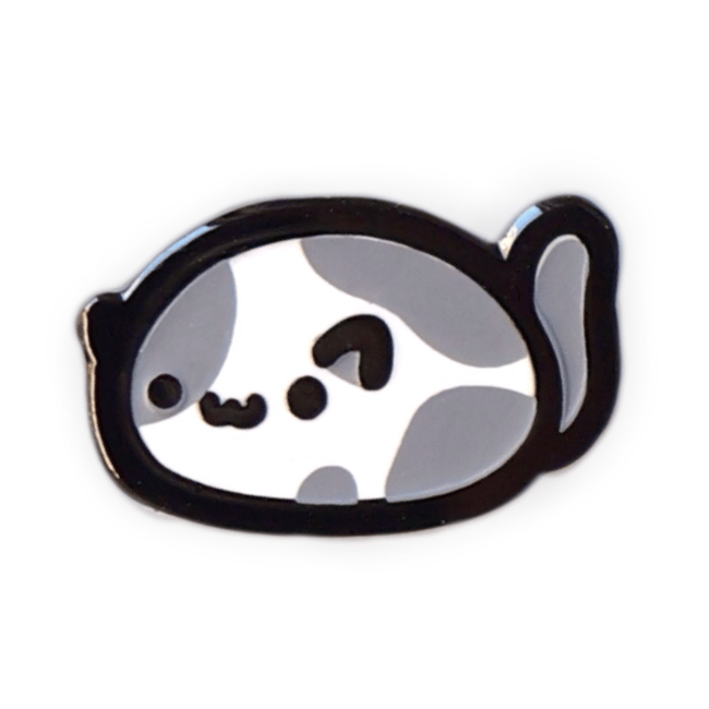 Mochi Cat - Grey Spotted - Mini Pin