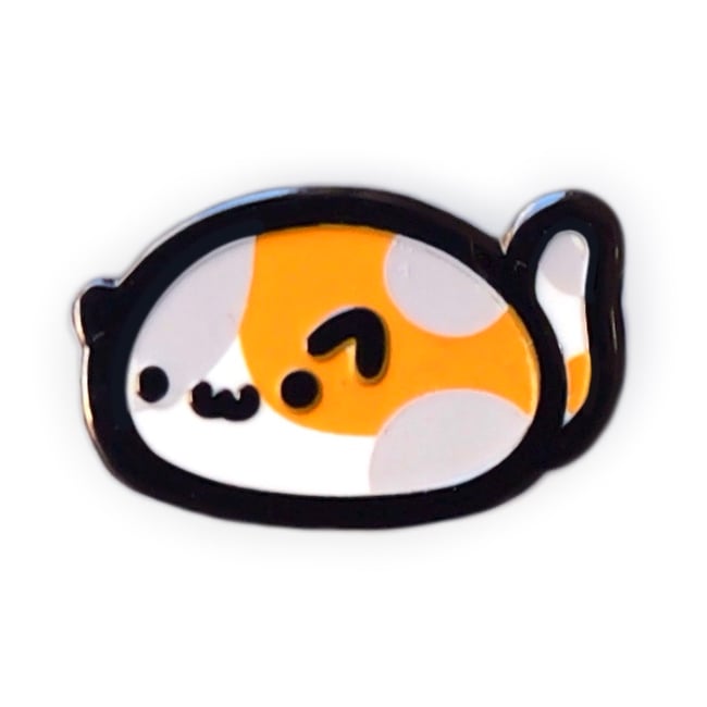 Mochi Cat - Grey Calico - Mini Pin