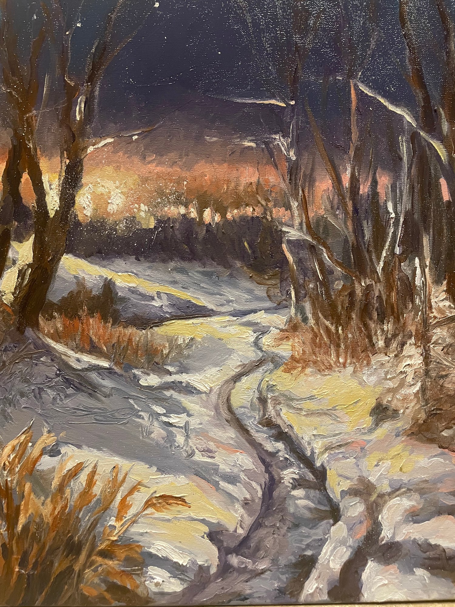 Painting - Cold Night