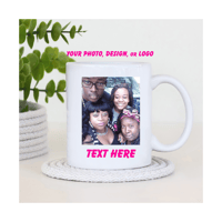 Image 1 of 15oz Custom Photo, Design, or Logo Ceramic Coffee Mug