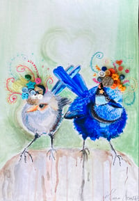 Princess Dian & Sir Bobby Blue Wren 