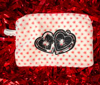 Image 1 of Heart Mirror Zipper Bags