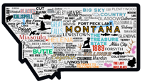 Montana Places Sticker 