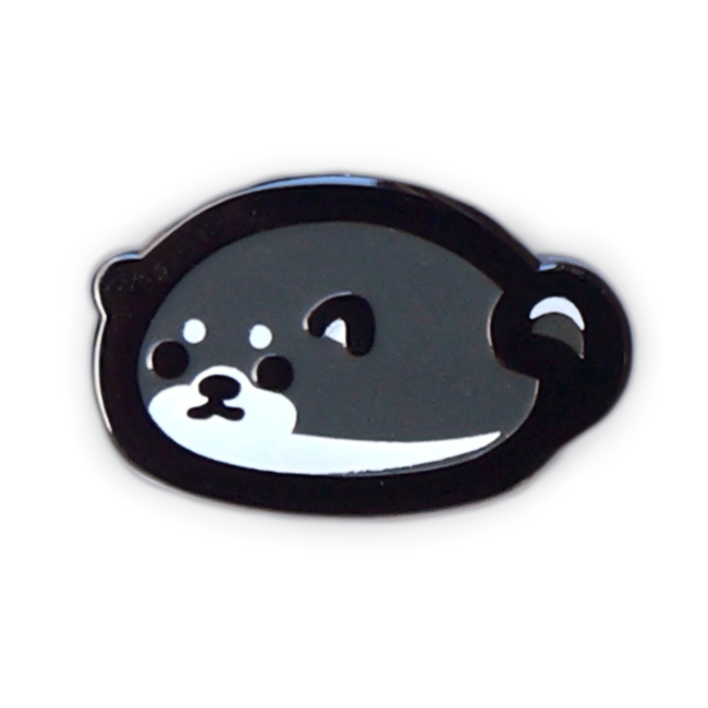 Mochi Dark Shiba Mini Pin