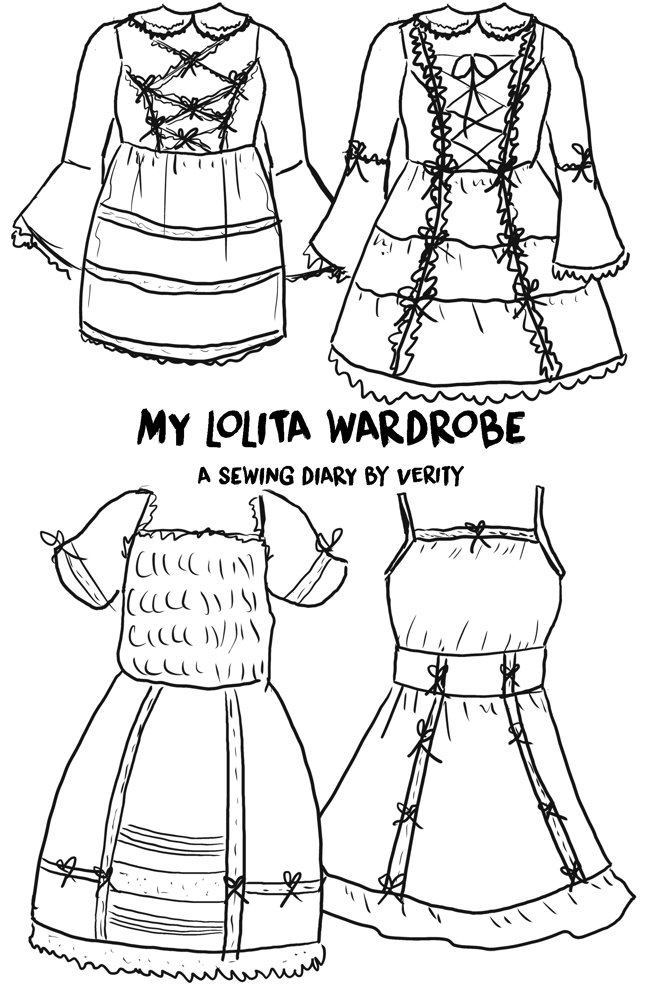 Image of My Lolita Wardrobe: a Sewing Diary (DIGITAL ZINE)