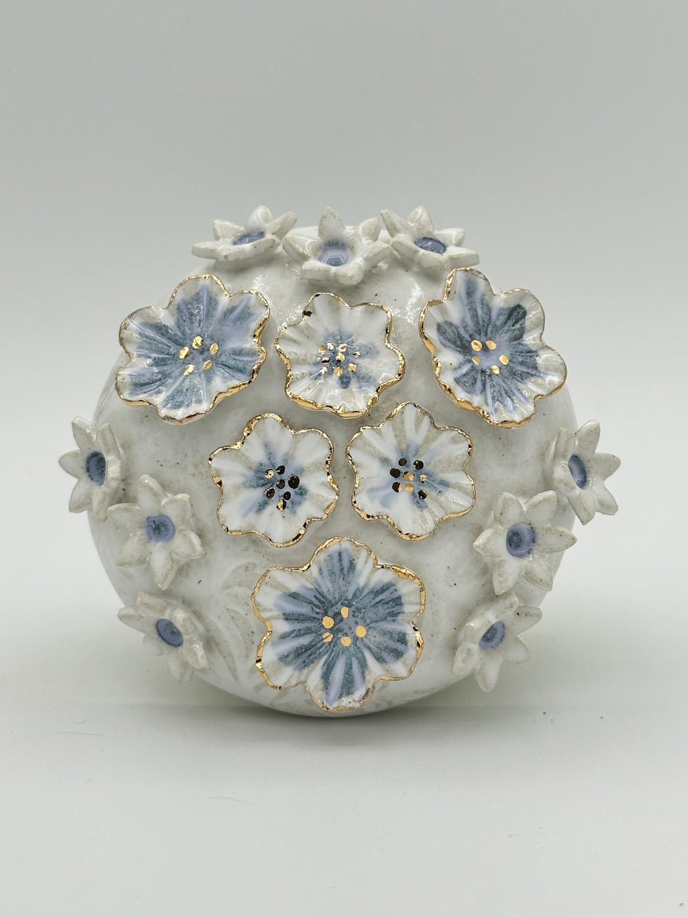 Image of Sapphire Blue Floral Wall Art