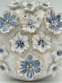 Image 3 of Sapphire Blue Floral Wall Art