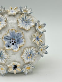 Image 2 of Sapphire Blue Floral Wall Art #2