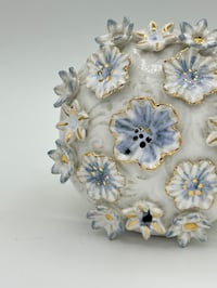 Image 3 of Sapphire Blue Floral Wall Art #2