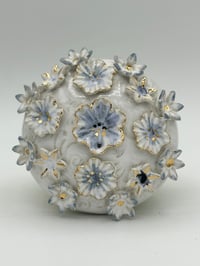 Image 4 of Sapphire Blue Floral Wall Art #2