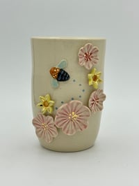 Image 1 of Blue Banded Bee Vase (Medium)