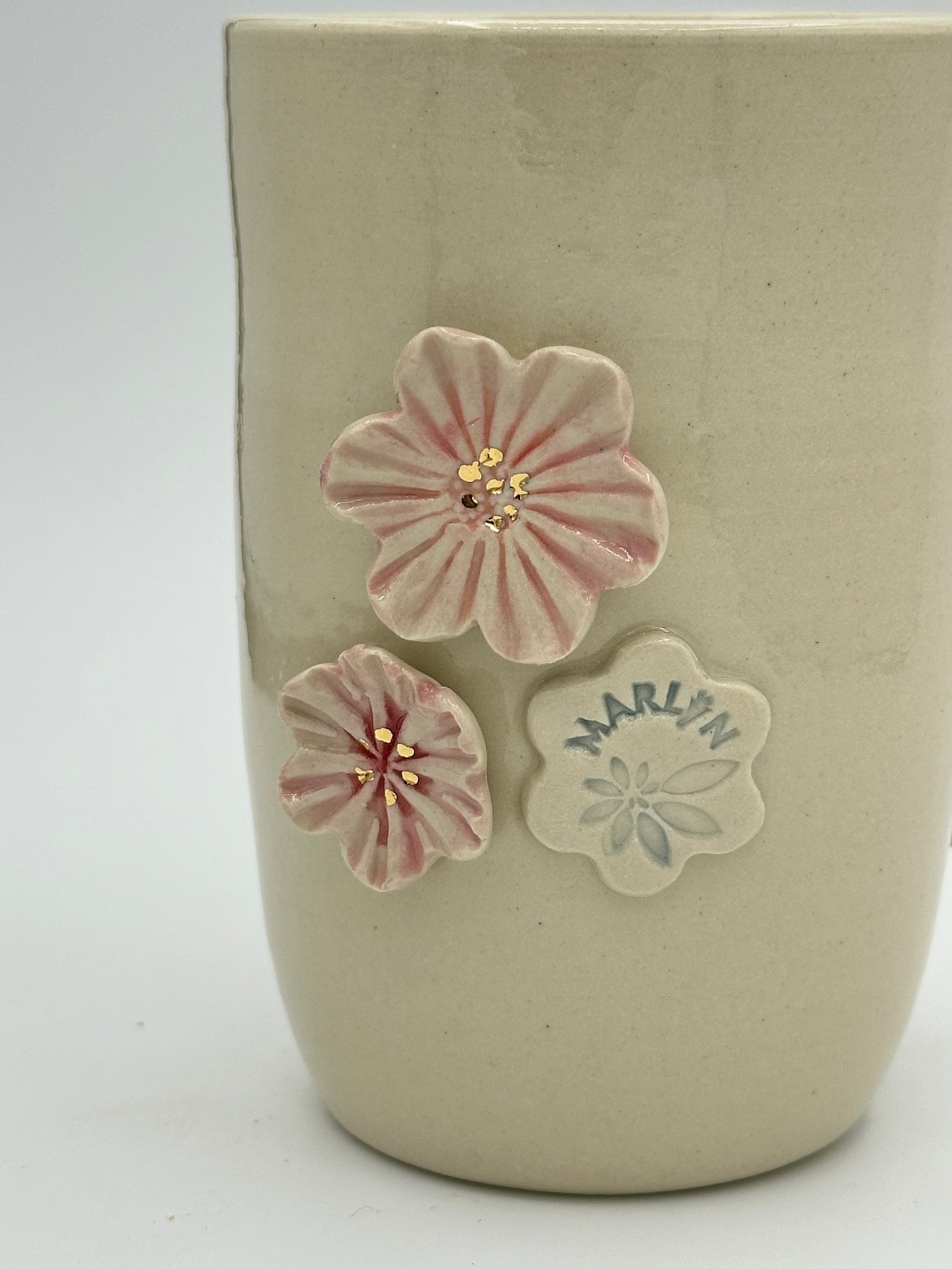 Image of Blue Banded Bee Vase (Medium)