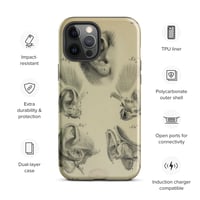 Image 15 of Vintage Book Page Anatomical Illustration Human Ear Tough Case for iPhone®