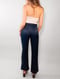 Image of Bamboo Satin Slacks Midnight Navy