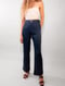 Image of Bamboo Satin Slacks Midnight Navy