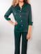 Image of Bamboo Satin Blouse Emerald
