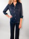 Image of Bamboo Satin Blouse Midnight