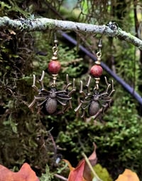 Image 3 of Jasper Arachnid Earring