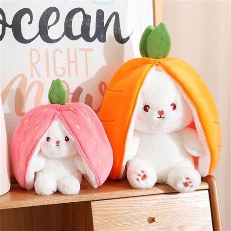 Image of Strawberry Rabbit Raddish Rabbit Plush