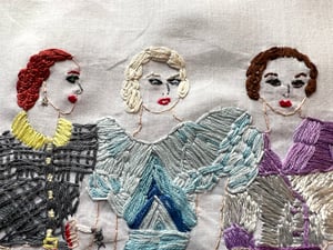 Image of A night at the opera. - original embroidery