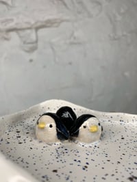 Image 1 of polyamorous penguins trinket dish