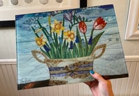 Image 2 of Spring Flowers Chopping Board