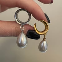 Simple Teardrop Pearl Dangles (sizes 4g-2")