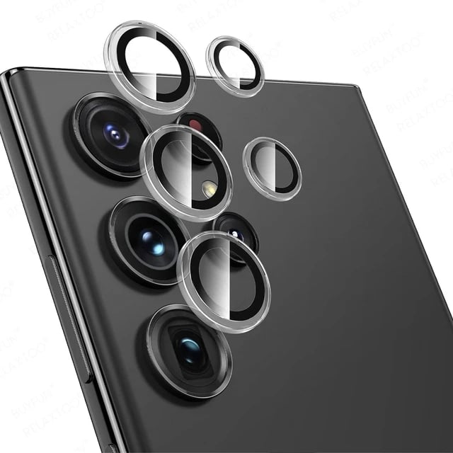 Image of Samsung S24 Tempered Glass Ring Cover