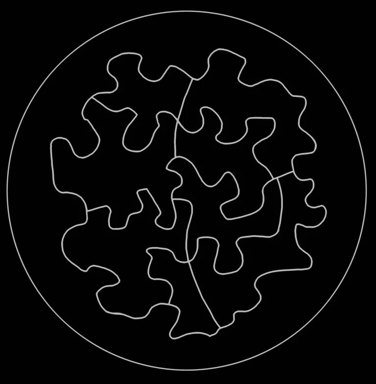 Image of Moon Puzzle Hoodie