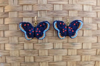 Image 2 of red-spotted purple butterfly earrings